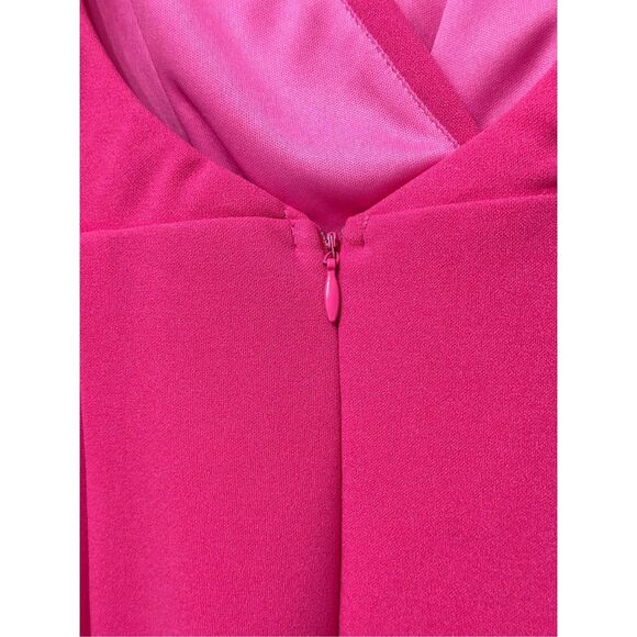 NWOT Hello Molly Down For Wine Barbiecore Pink Scoop Back Mini Cocktail Dress 8 - Picture 11 of 11